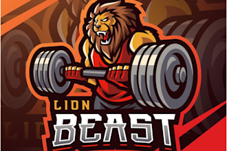 design modern high quality lion logo in high definition