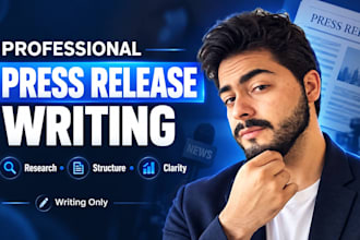 write a professional, newsworthy press release