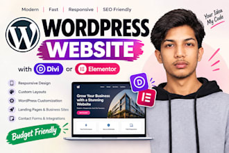 build a budget friendly wordpress elementor frontend site