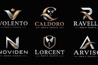 design a professional menswear, clothing , formal wear, casual men shirt logo