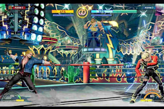 develop multiplayer fighting game, 3d street fighter game