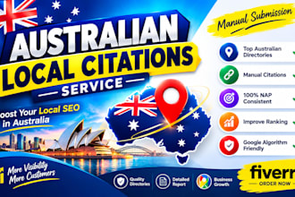 build manual australian local citations for local SEO