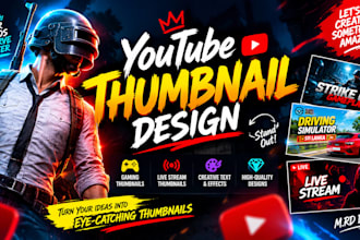 design eyecatching youtube thumbnails