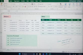 clean , format, and analyze data in excel