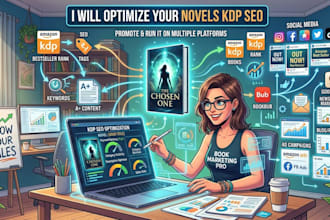 optimize your novels KDP SEO and promote and run it on multiple platforms