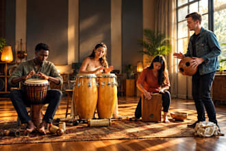 record live steelpan, bongo, handpan, conga for your music
