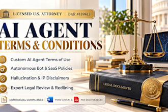 draft terms of use for your ai agent and saas platform
