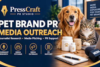 do media outreach and PR for your pet products and supplements
