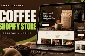 build a coffee shopify store for your coffee brand