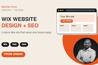design a custom wix website with SEO and lead tracking