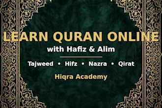 be your online quran teacher and quran tutor with tajweed