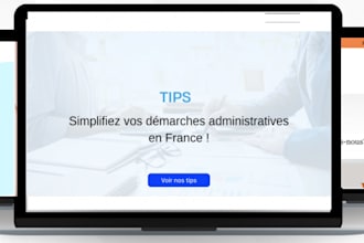 je suis développeur frontend site internet