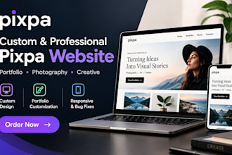 build and elevate your pixpa website with a custom professional design