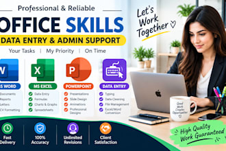 provide office management, data entry and admin support