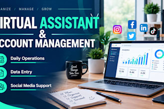 virtual assistant for social media and data entry