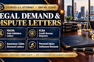 draft a formal fcra credit bureau dispute letter as an attorney