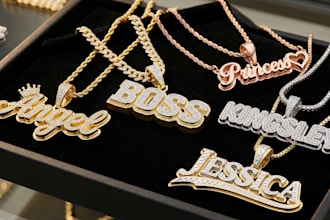 design custom 3d name pendants and jewelry nameplates