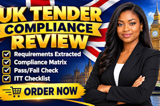 review UK tender documents check compliance and prepare itt submission checklist