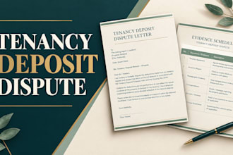 draft your tenancy deposit dispute letter and evidence schedule
