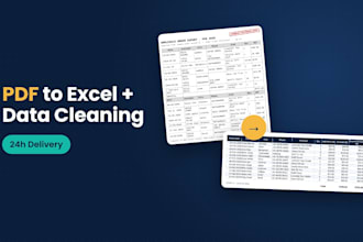 convert pdf to excel and clean your excel or csv data