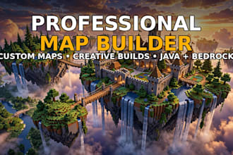 be your professional minecraft map builder for creative builds