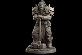 convert 2d to 3d character design 2d to 3d character model for 3d printing