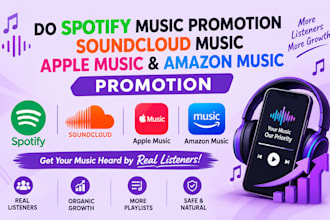 do spotify music promotion soundcloud music apple music amazon music promotion