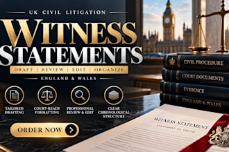 organise your witness evidence into a chronology