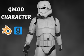 create a gmod map, fivem map, port 3d sfm model, sfm character garrys mod player