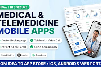develop medical telemedicine or healthcare mobile app
