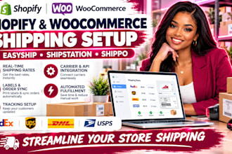 integrate easyship shipstation shippo shipping rates setup shopify woocommerce