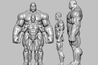 covert 2d to 3d character model figurine articulated action figure 3d printing