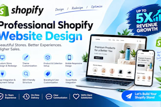 design shopify store for your brand, shopify devloper