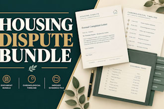 organize your housing dispute document bundle and correspondence