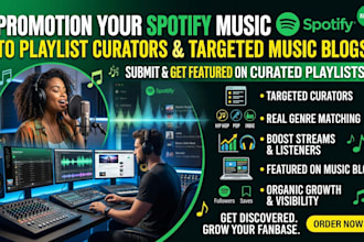 promotion your spotify music to playlist curators for targeted music blogs