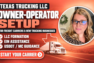 form texas trucking llc with ein for owner operators and freight carriers