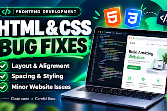 fix HTML and CSS bugs layout and styling issues