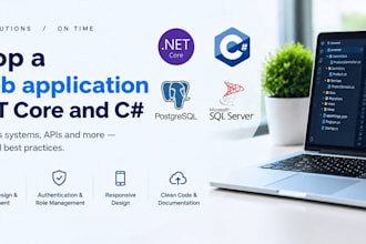 develop a full stack asp dotnet core web application