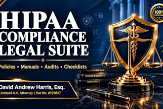 create a strategic hipaa compliance checklist by a US attorney