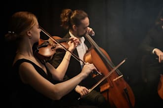 record violin viola cello and string quartet for your song