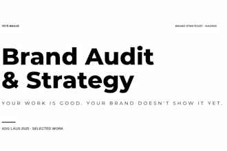 do a brand audit and strategy consultation for your business