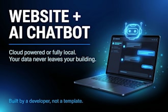 build a website with ai chat bot for you local and cloud