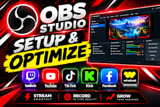 setup and configure obs studio for professional live streaming or recording