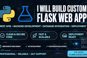 build custom python flask web app with database auth