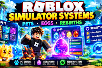 script roblox pets, egg hatching, rebirth simulator systems
