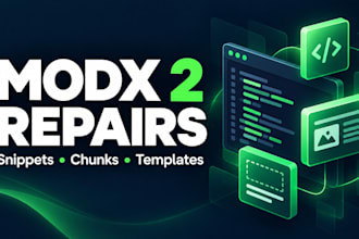 fix modx revolution 2 website errors and PHP snippets