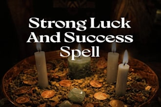 cast powerful good luck and success spell, prosperity energy and new opportunity