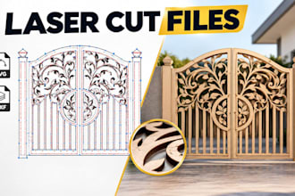 vector trace your image into svg dxf for laser cutting and engraving