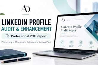 audit and enhance your linkedin profile with a professional PDF report