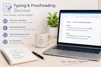copy typing and checking errors in documents